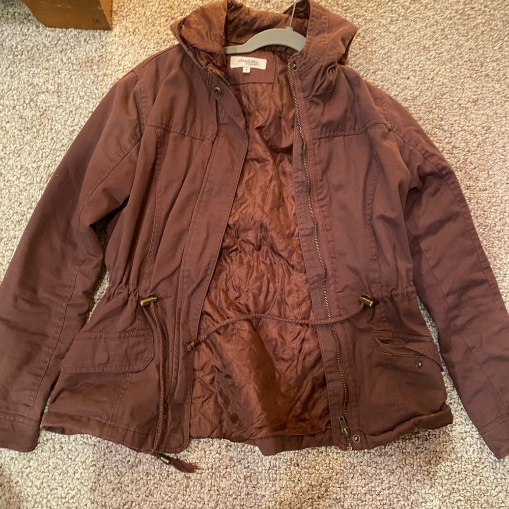 Charolette Russe maroon army jacket